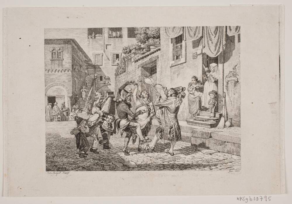 Karnevalsscene — August Krafft