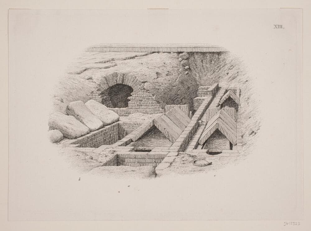 "Kongegravene i Ringsted Kirke". Planche XIII — Heinrich Hansen