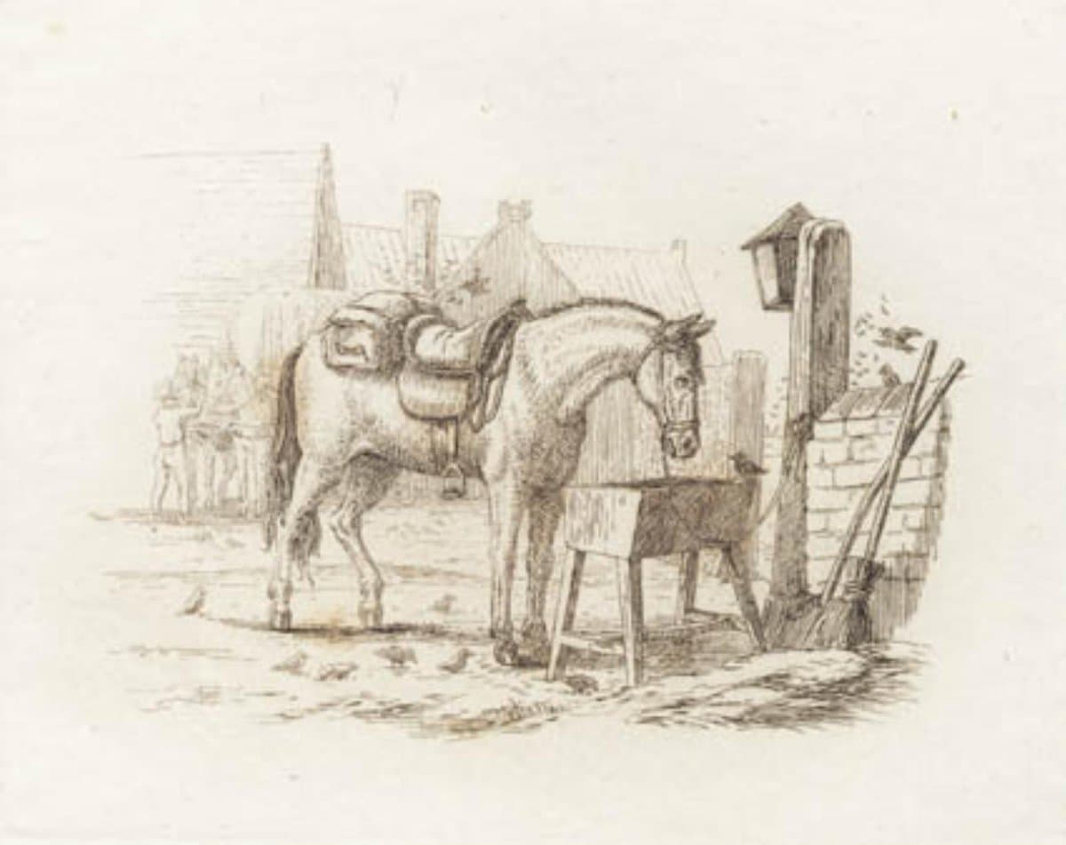 Illustration til "Halvhundrede Fabler for Børn" af Hey — Martinus Rørbye