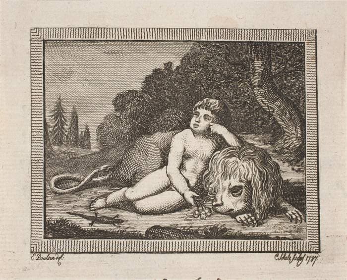 Vignet til J. H. Wessels "Samtlige skrifter" — Georg Christian Schule