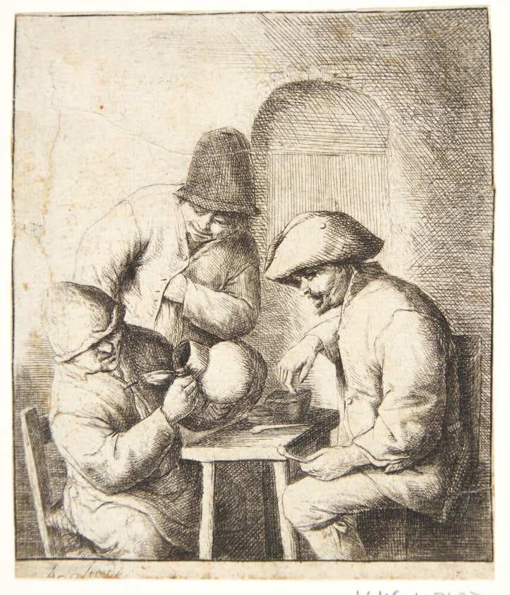 Den tomme kande — Adriaen van Ostade