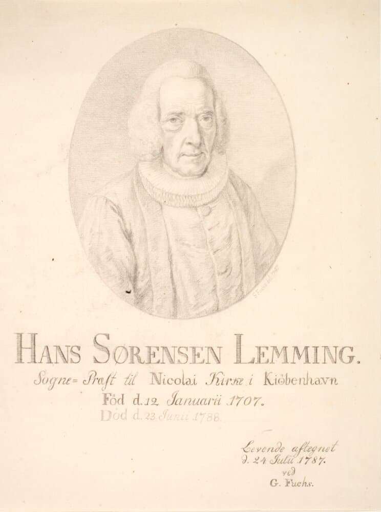Portræt af Hans Sørensen Lemming — Georg Mathias Fuchs