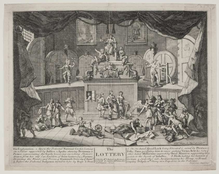 Lotteriet — William Hogarth