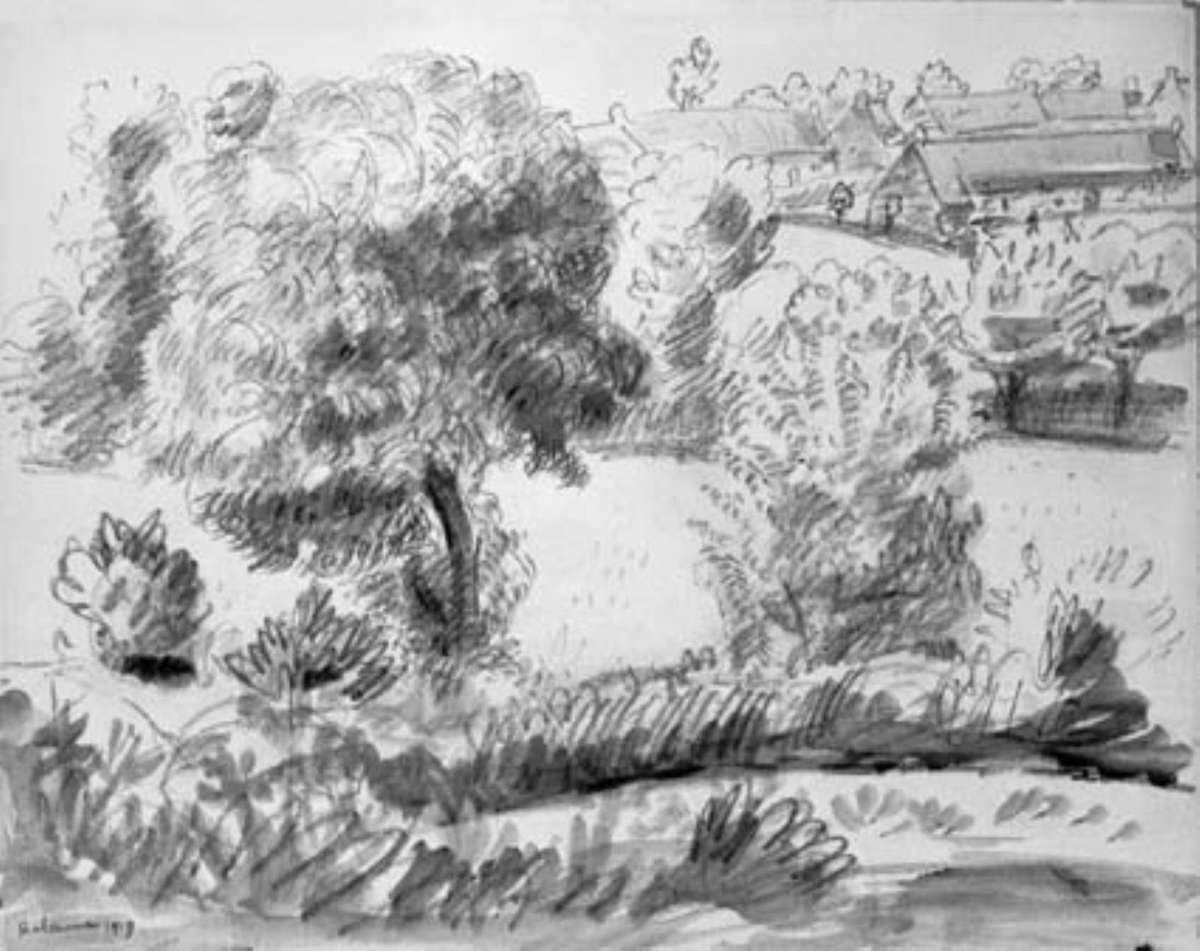Udkanten af landsbyen Bernus — Jean Frélaut