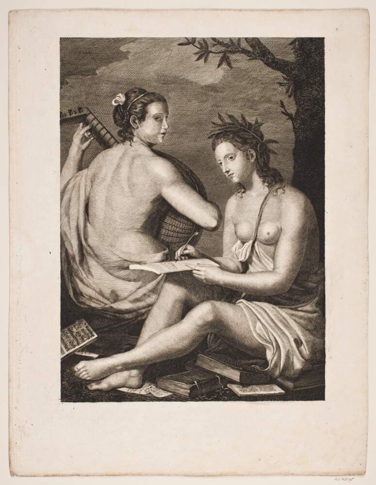 Terpsichore et Kalliope — Gerhard Ludvig Lahde