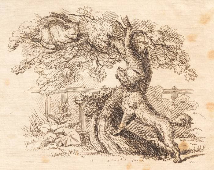 Illustration til "Halvhundrede Fabler for Børn" af Hey — Martinus Rørbye