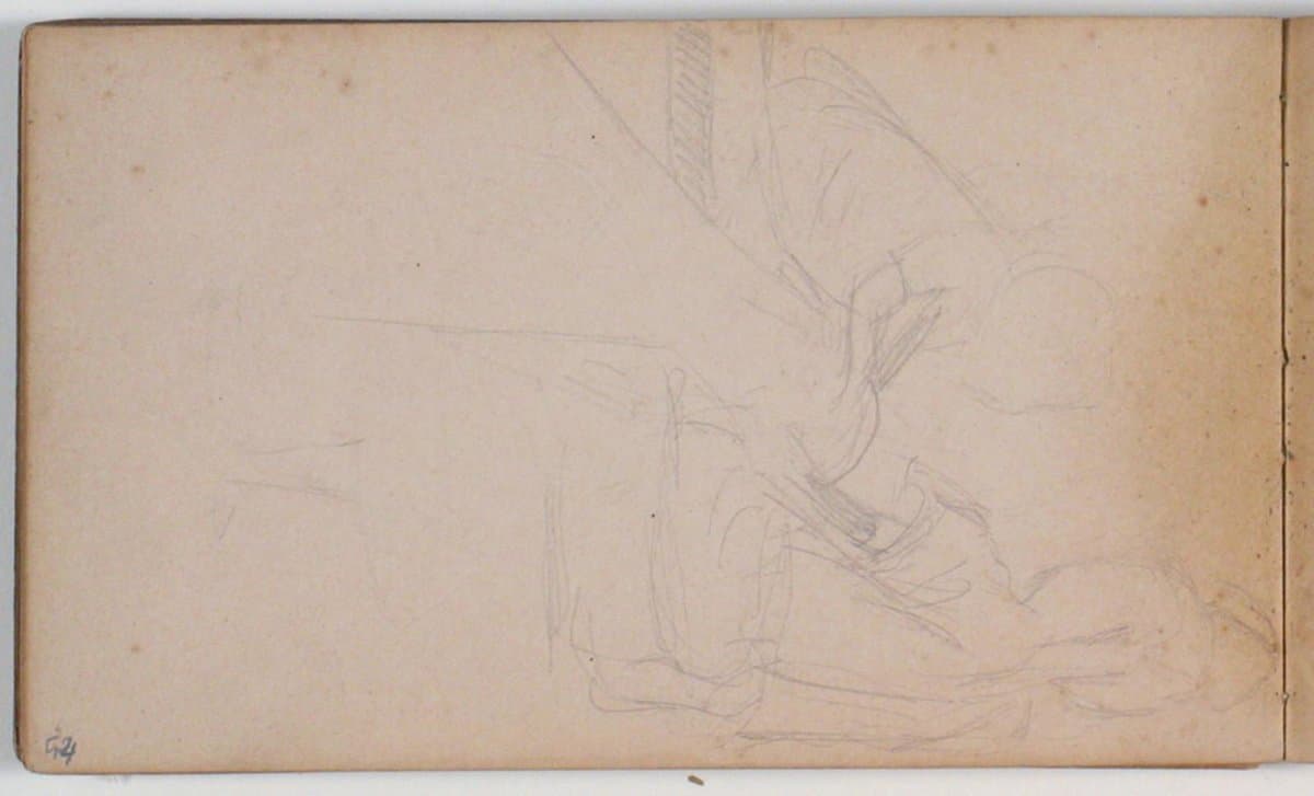 Figurkomposition, skitseret — Niels Larsen Stevns