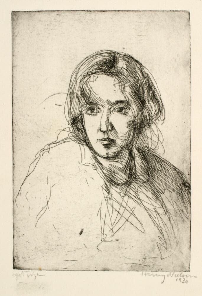 Kvindeportræt — Henry Nielsen