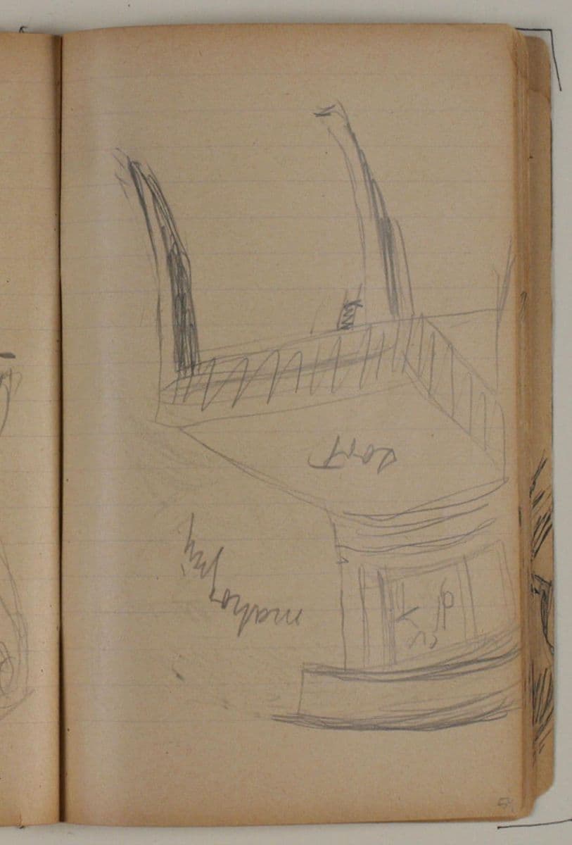 Studie af stol — Niels Larsen Stevns