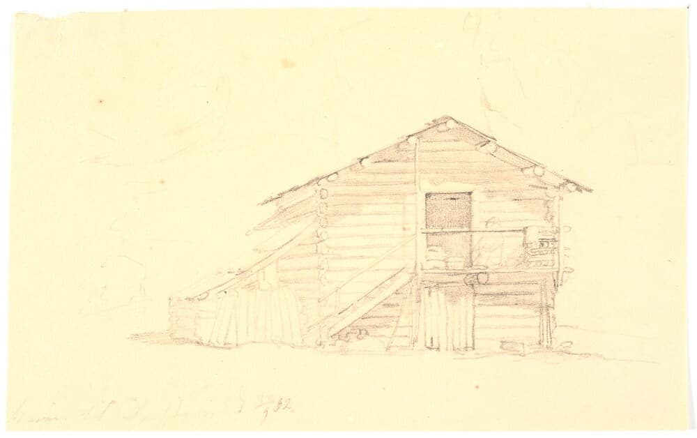Træhus på vejen til Dachstein — Wilhelm Bendz
