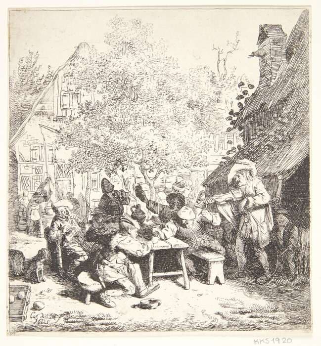 En violinspiller — Cornelis Dusart