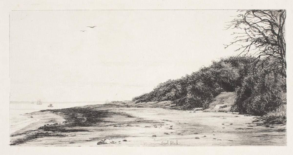 Skrænten ved havet — Carl Bloch