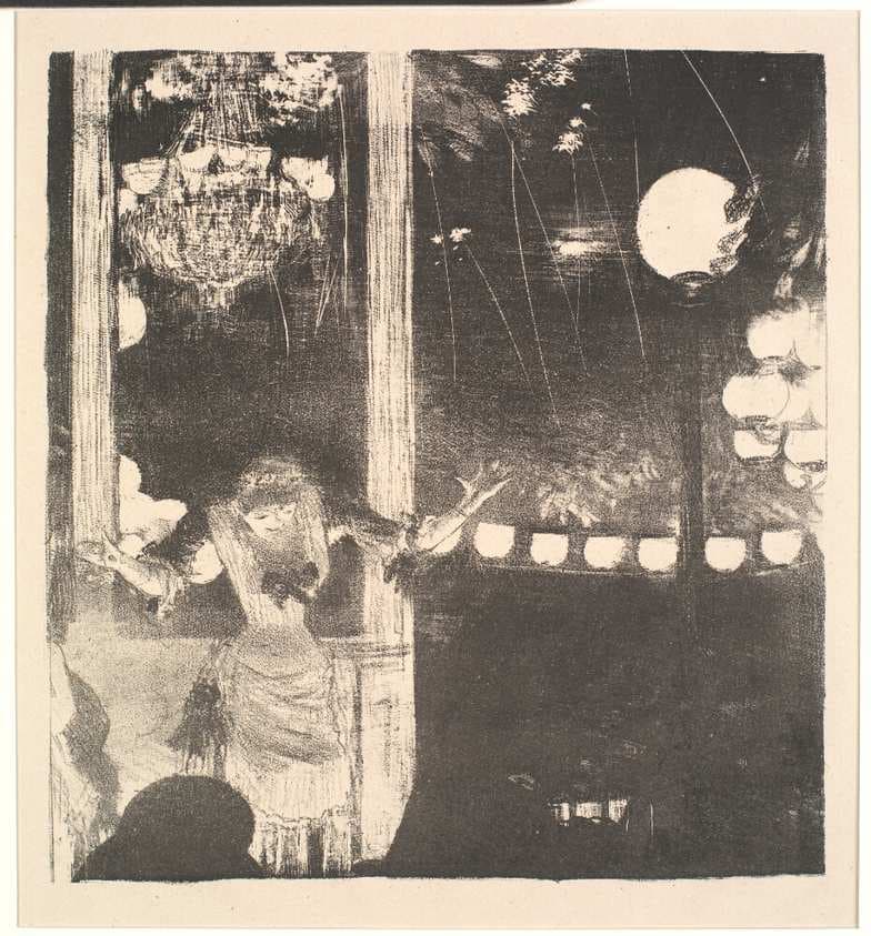 Mademoiselle Bécat på Ambassadeurs — Edgar Degas