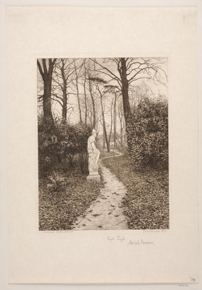 Novemberdag i Eegholms gamle have — Adolph Larsen