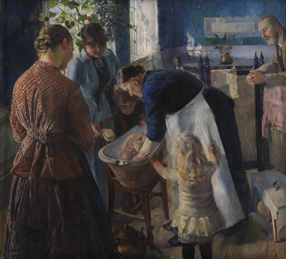 In the Tub — Christian Krohg