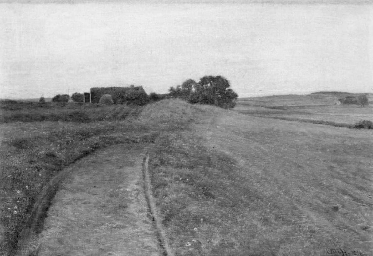 Aftenlandskab — Otto Haslund