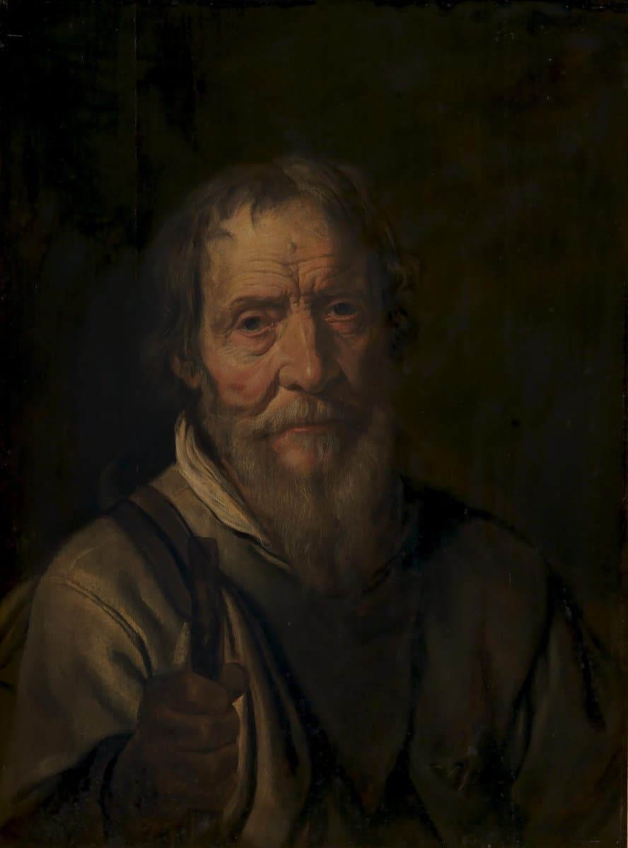 Portræt af en gammel mand. Christian Jacobsen Drakenberg (?) — Mander III, Karel van