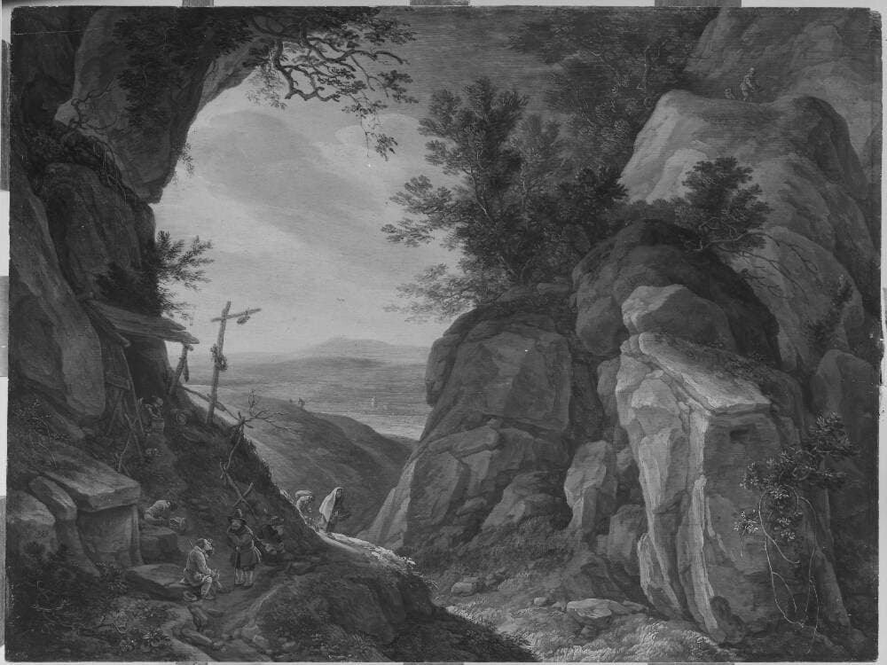 Rocky Landscape — Herman Saftleven
