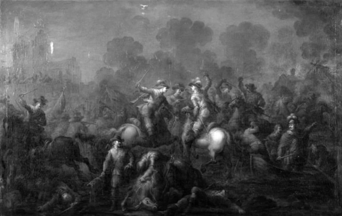 Udfaldet på Amager under Københavns belejring 1659 — Anthon Christoffer Rüde
