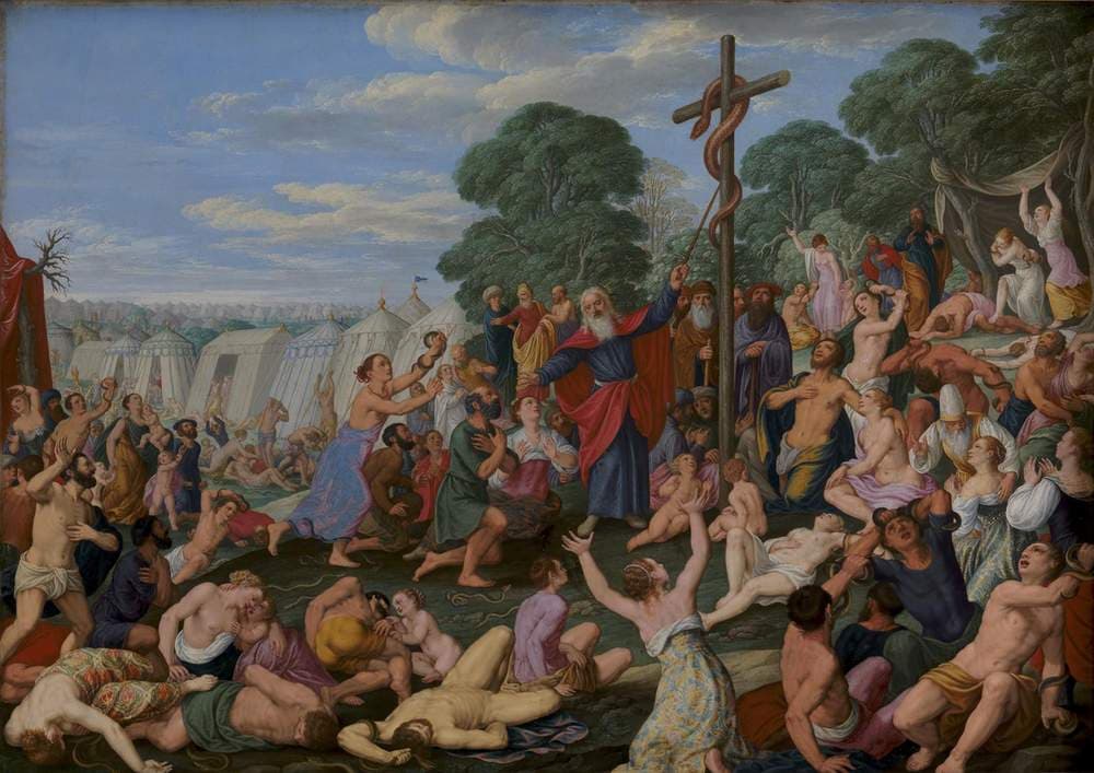 Kobberslangen i ørkenen — Johann König