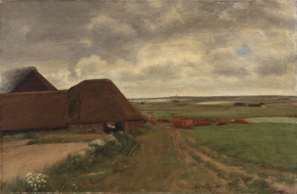 Ved et vestjysk teglværk. Gråvejr — Niels Bjerre