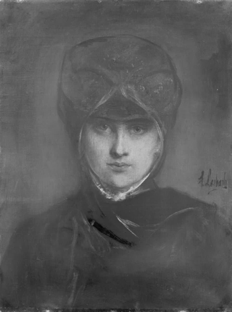 Portrait of a Woman (Frau Gregas?) — Franz von Lenbach