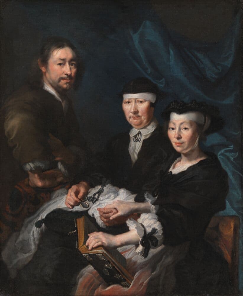 Kunstneren med sin familie — Mander III, Karel van