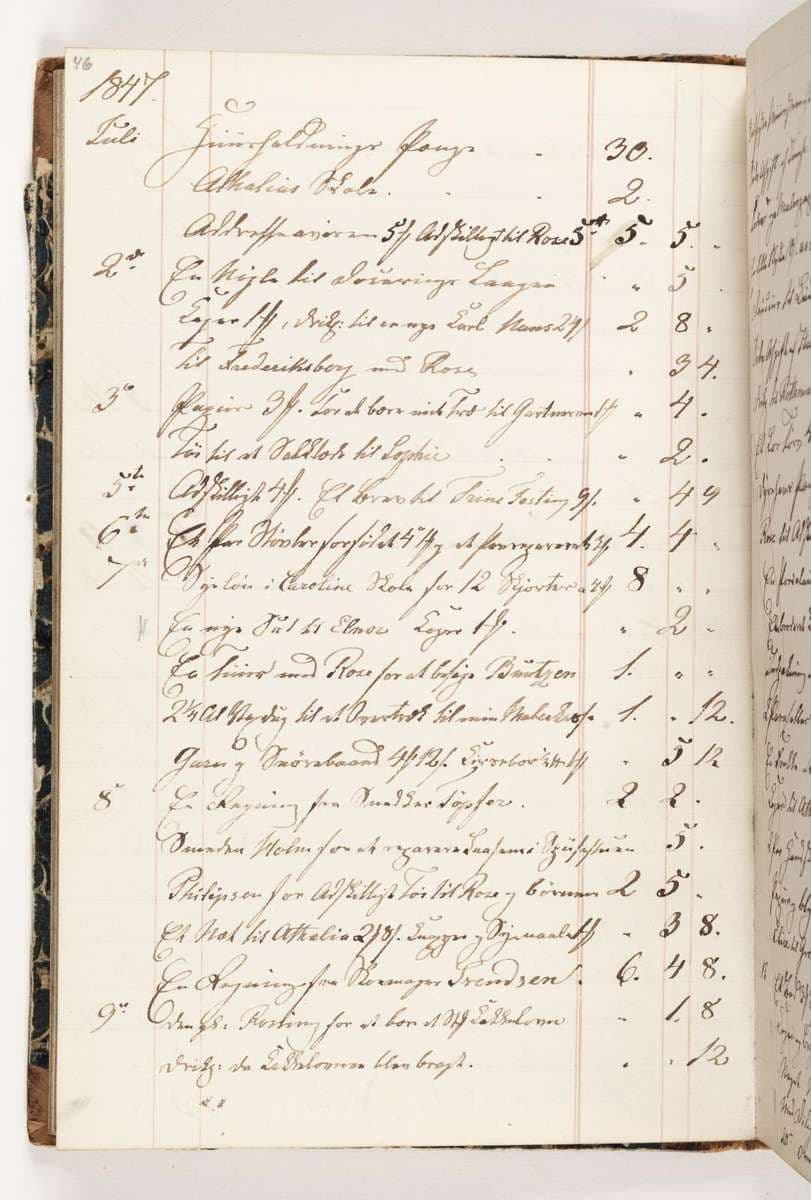 Regnskab 1847 — Martinus Rørbye