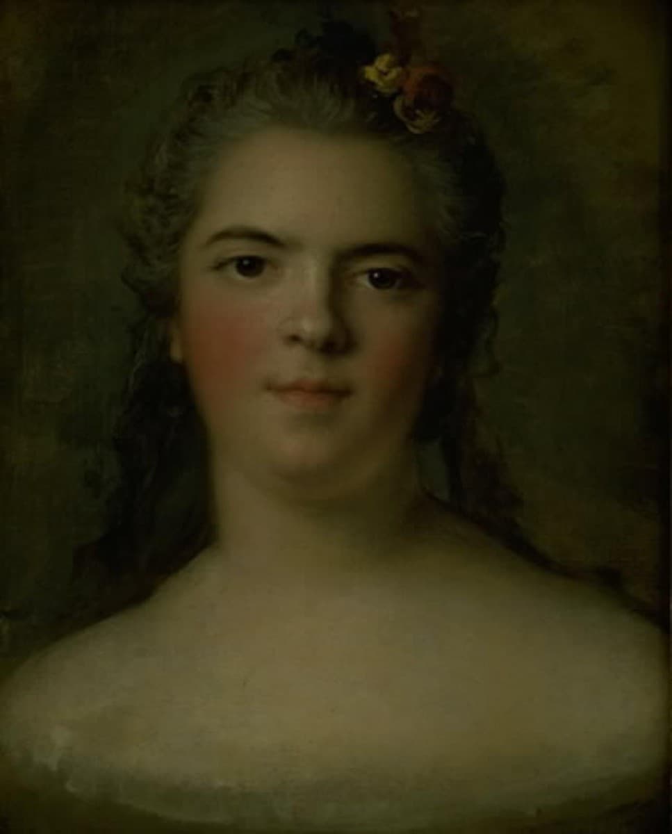 Portrait of Louise-Élisabeth de France, Louis XV's Daughter "Mme Infante" — Jean-Marc Nattier