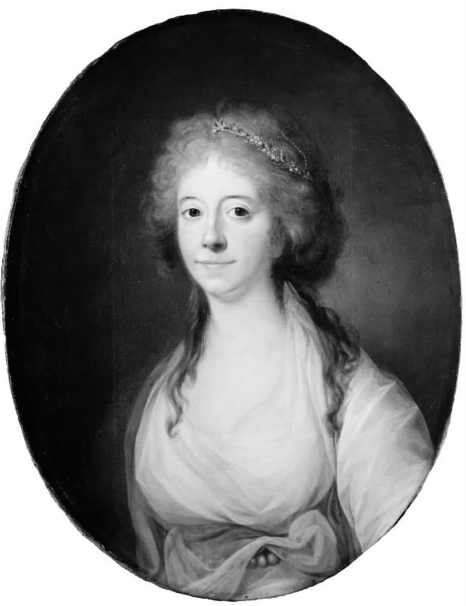 Elisabeth (Lisa) de la Calmette, f. baronesse Iselin, Antoine de la Calmettes hustru — Jens Juel