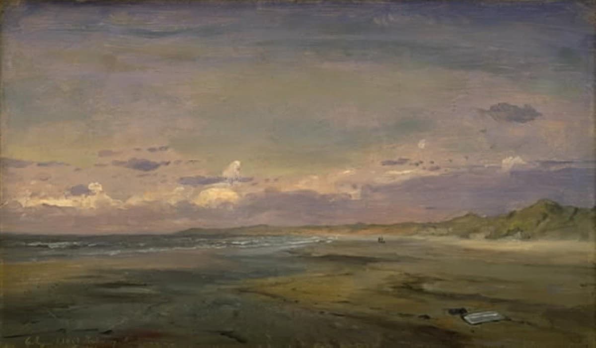 Strandbred med klitter. Cattwijk. — C.F. Sørensen