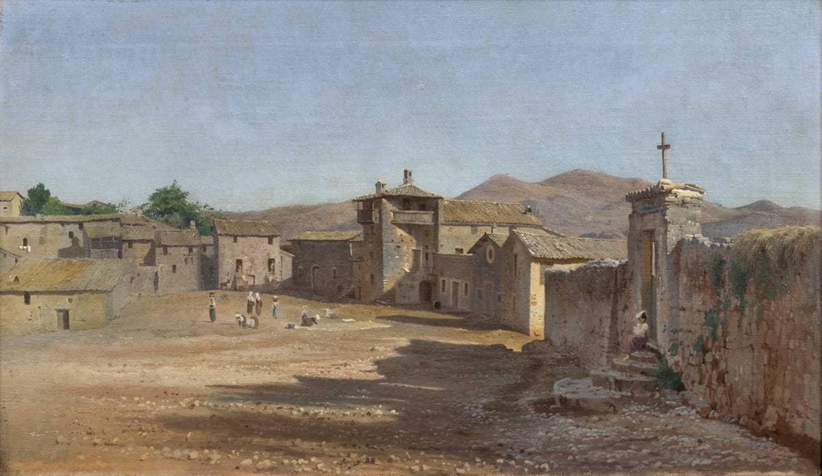 Torvet i Anticoli Corrado, Italien — Niels Bredal