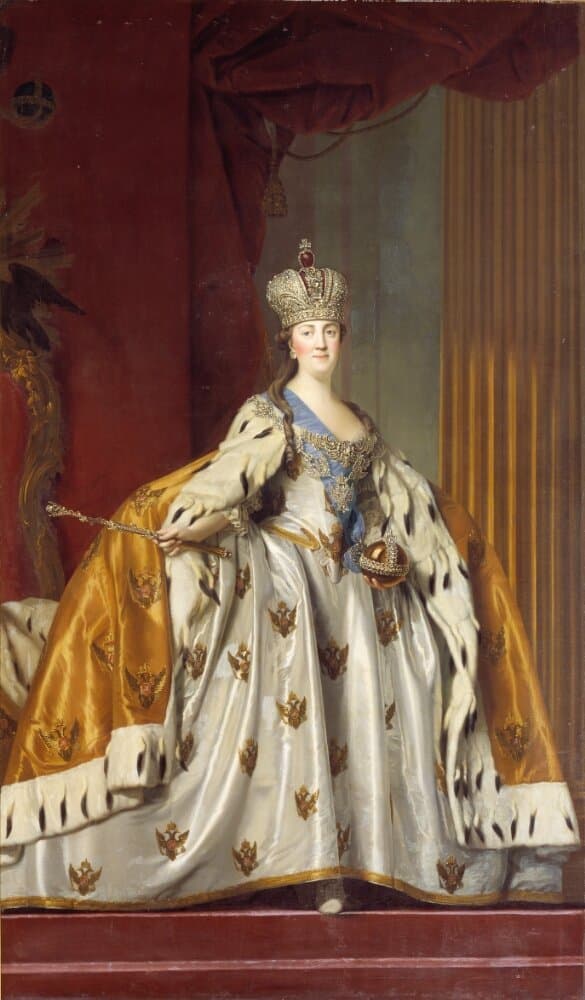 Katharina II af Rusland i kroningsdragt — Vigilius Eriksen