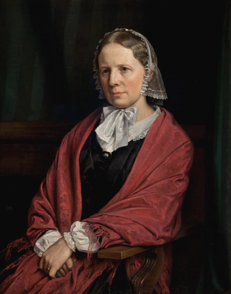 Amalie Elisabeth Freund, f. von Würden. Billedhuggeren H. E. Freunds hustru — P.C. Skovgaard