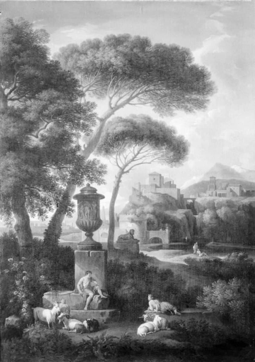 Landskab med Cecilia Metellas grav — Jan Frans van Bloemen