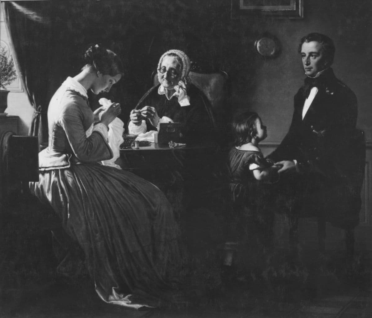 Frierens besøg — Wilhelm Marstrand
