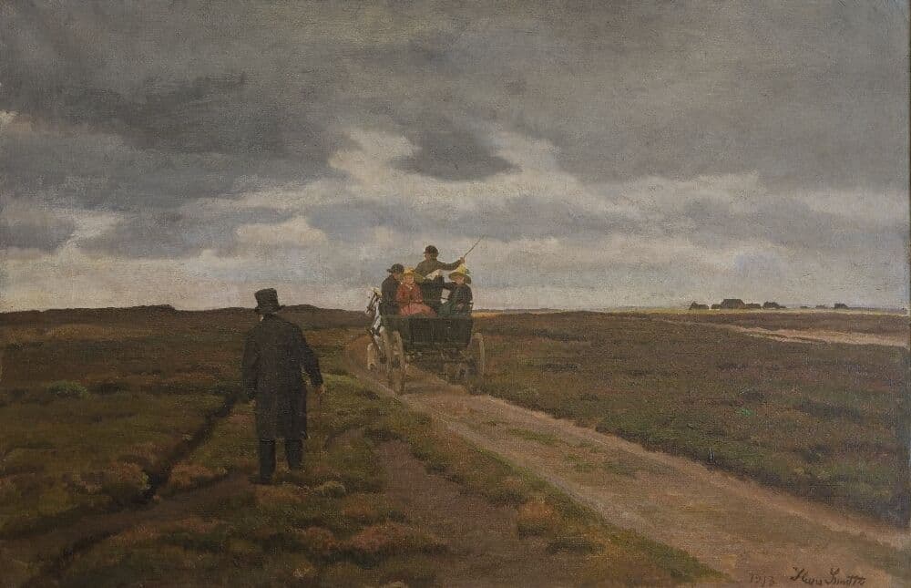 Hedelandskab med en dagvogn — Hans Smidth
