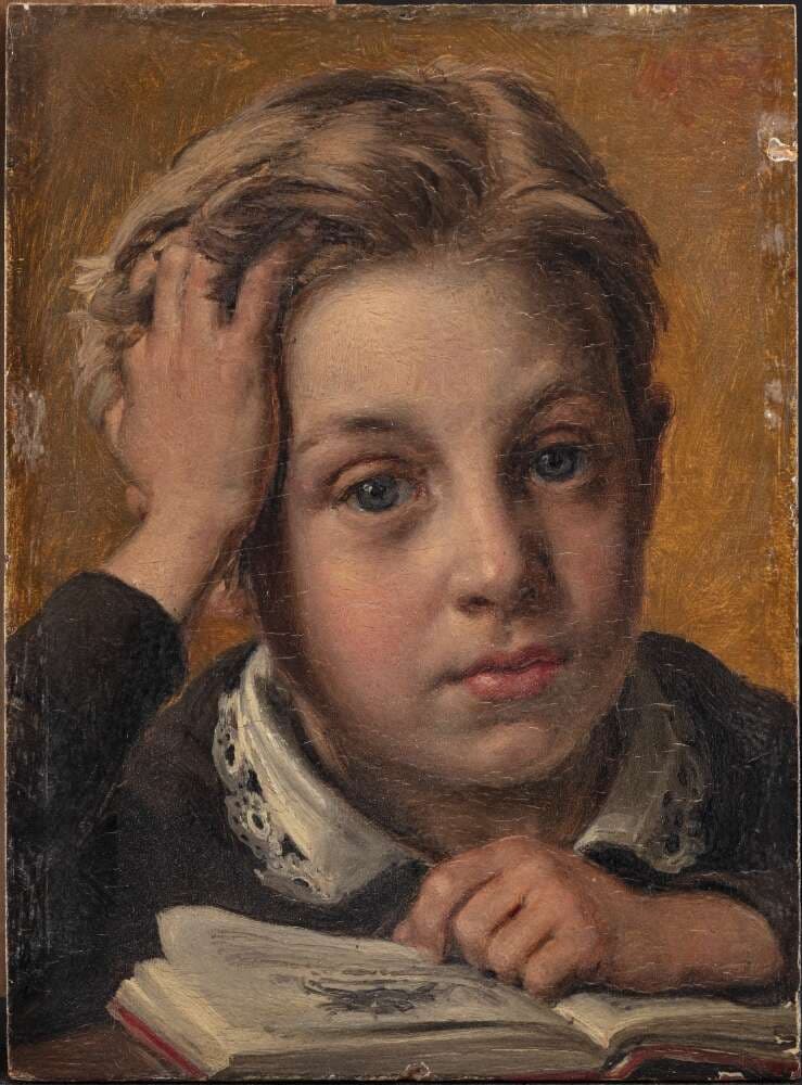 Kunstnerens søn, Holger, i hans tiende år — Jørgen Roed