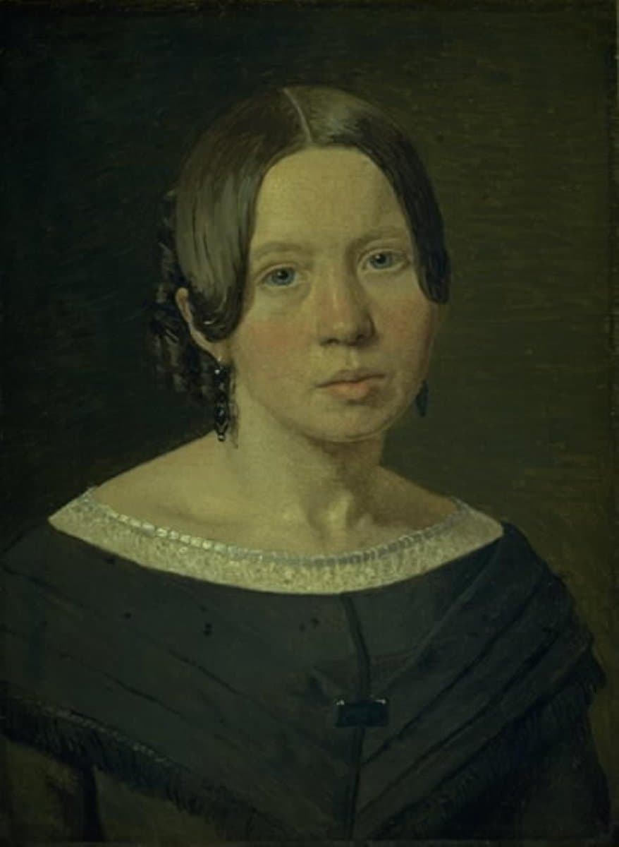 Portrait of the Artist´s Sister-in-Law Johanne Elisabeth Købke, née Sundbye — Christen Købke