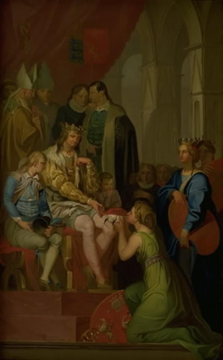 Christian I Raising the Province of Holstein to the State of a Duchy in 1460 — Nicolai Abildgaard