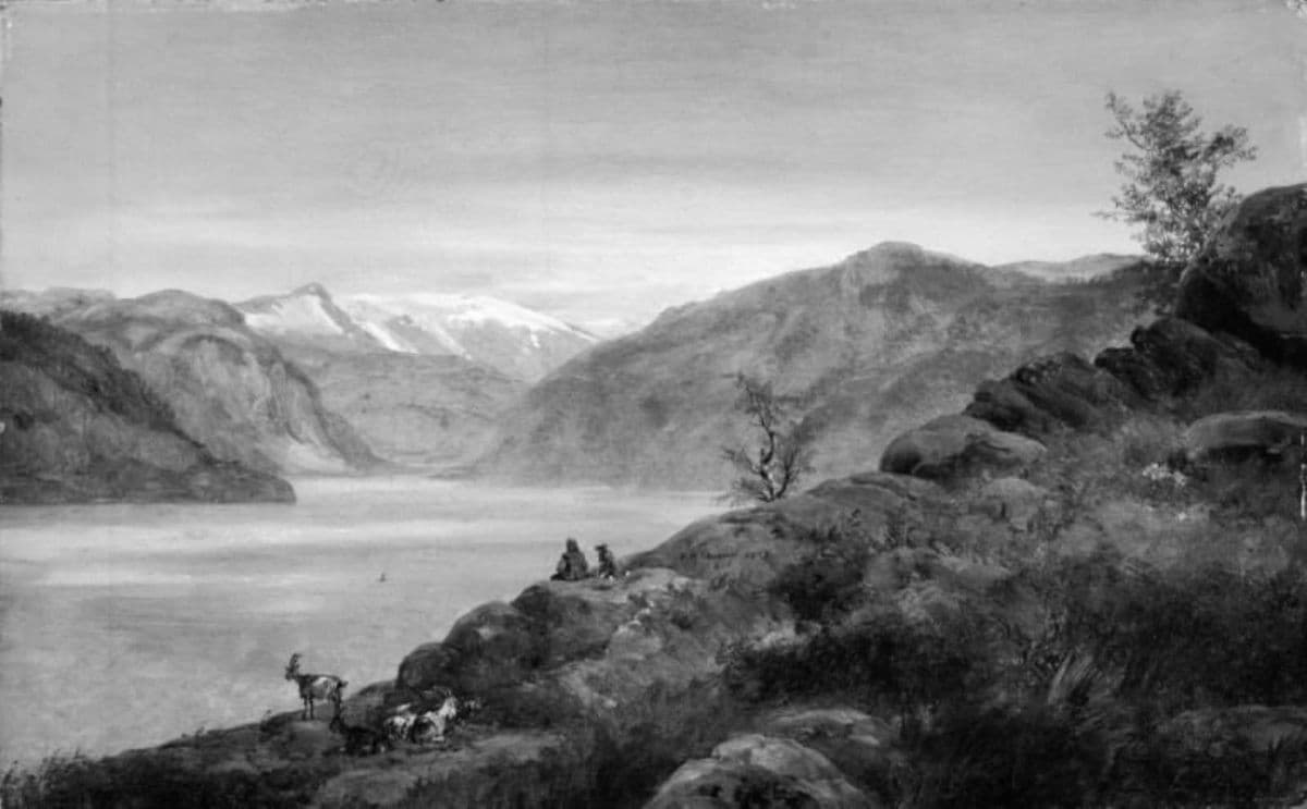 Landscape Study. Kroken at Sogn, Norway — Johan Christian Dahl
