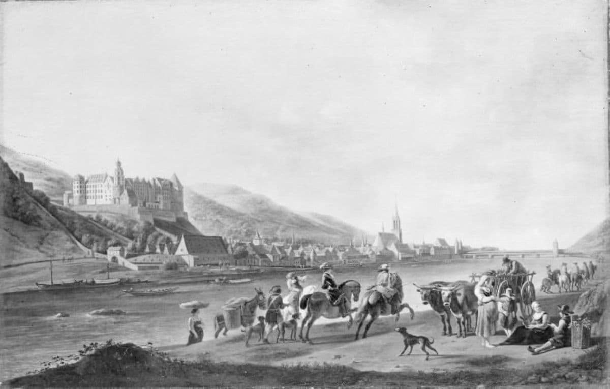 View of Heidelberg — Gerrit Berckheyde