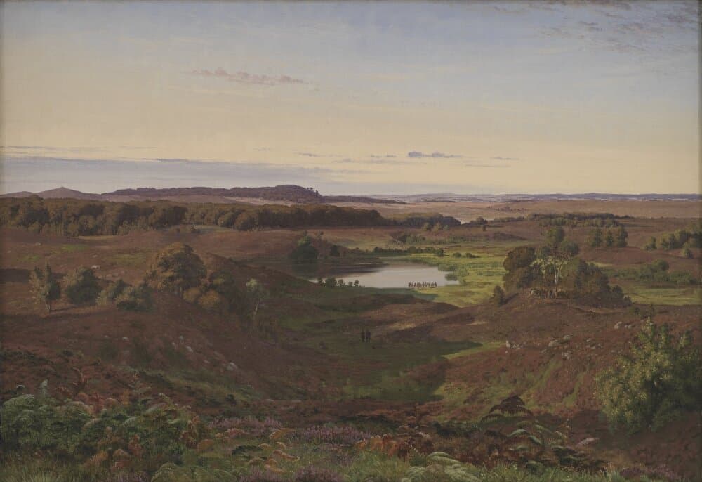 Nordsjællandsk landskab. Eftermiddagsbelysning — Vilhelm Kyhn
