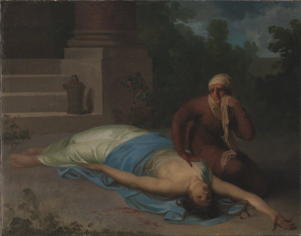 The Dying Messalina and her Mother — Nicolai Abildgaard