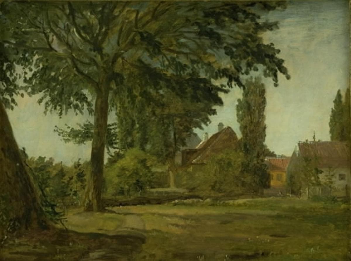 View of Falkonerallé outside Copenhagen — Christen Købke