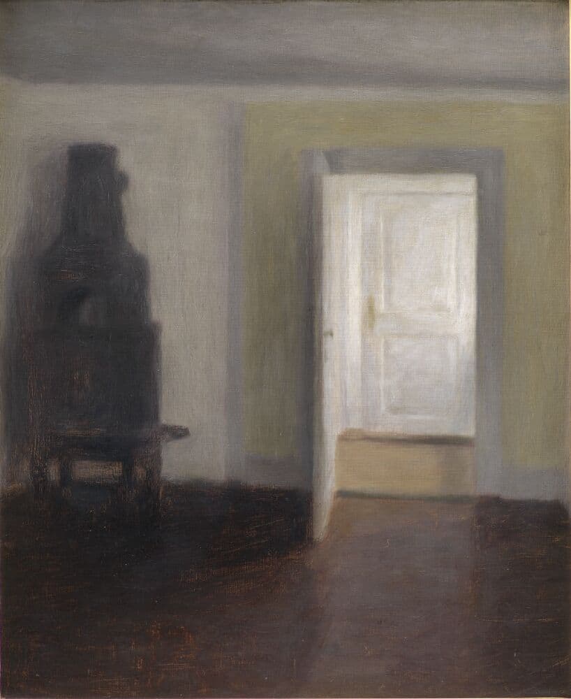 The Old Jamb Stove — Vilhelm Hammershøi