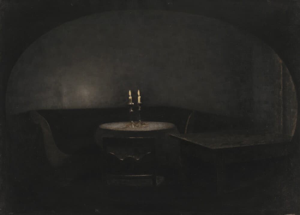 Interior. Artificial Light — Vilhelm Hammershøi