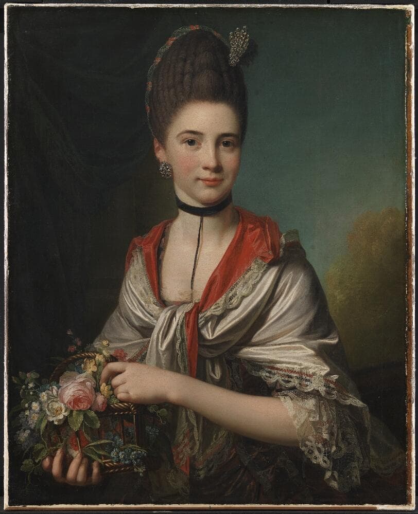Portrait of Anna Elisabeth Battier, née Storp — Jens Juel