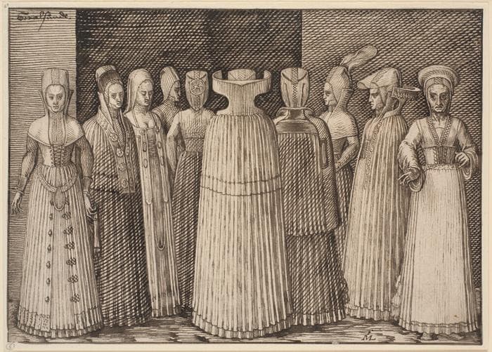 Ten Women from Stralsund — Melchior Lorck