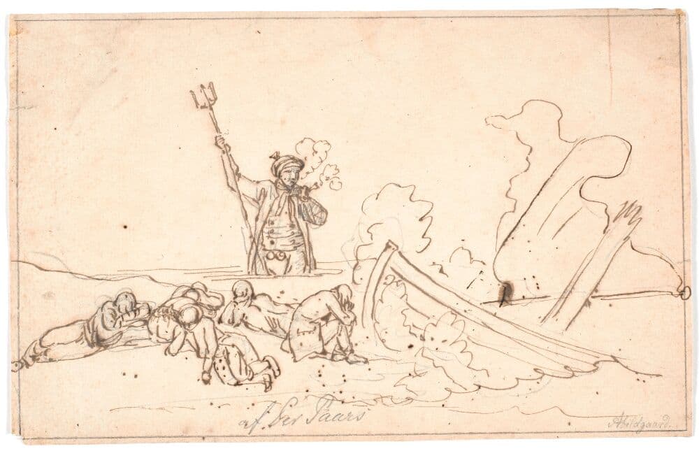 Strandingen på Anholt — Nicolai Abildgaard